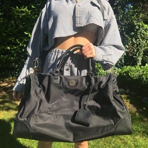 Tory Burch Black duffle bag!